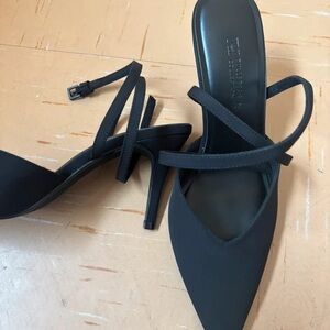 Pull&Bear Black Strappy Heels